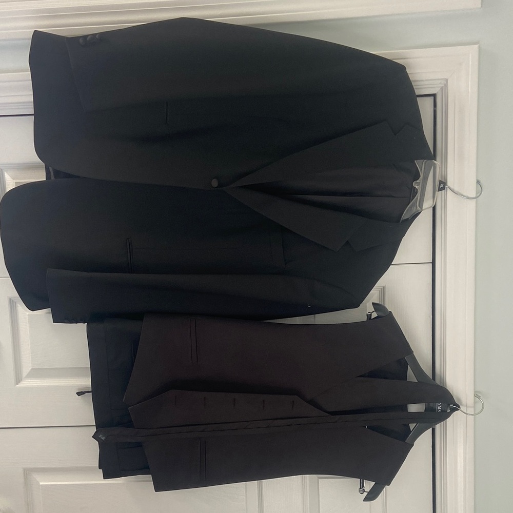 Classic Black Suit and Vest Ensemble